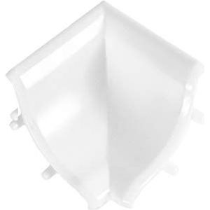 DQ-PP afdekprofiel binnenhoek, wit glanzend, 13 x 13 mm, pvc, keukenstrip voor het werkblad, afdekprofiel voor in de keuken, wandafsluitprofiel, tafelbladprofiel