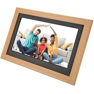 Digitale Fotolijst, Lichtgewicht HD IPS Elektronisch Fotoalbum 100‑240 V met Stereoluidspreker voor Verjaardagen (EU-stekker)