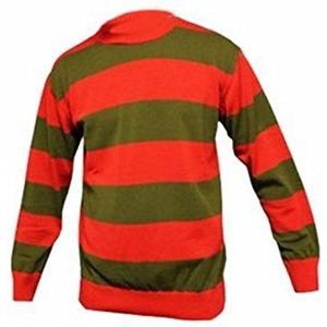 Kinderen leeftijd 9-10 rood & groen gestreepte Halloween stijl trui Sweatshirt