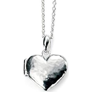 Elements, zilver, hart-medaillon, halsketting, lengte 40-45 cm