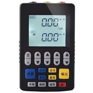 Multifunctionele generator, thermoelement-proceskalibrator met warmteweerstand, stroombron en draagbare spanning