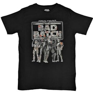 Star Wars T Shirt The Bad Batch nieuw Officieel Mannen Zwart L