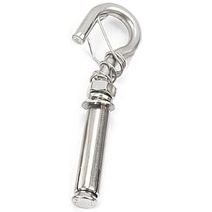 Uitbreidingsschroeven, Open bekerhaak expansiebout 10 stuks roestvrij staal M6/8/10/12 expansiehaak schroef hijsring mangatdeksel gaas met haak boiler expansiebout(M6,C4)