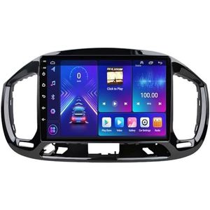 Android 14.0 2 Din Autoradio 9"" Touchscreen Auto Stereo voor Fiat Uno 2014-2020-[Ingebouwd CarPlay/Android auto/DSP/GPS]-Support MIC/Stuurbediening/Bluetooth 5.0(P4 4G+WIFI 8Core 4G+64G)