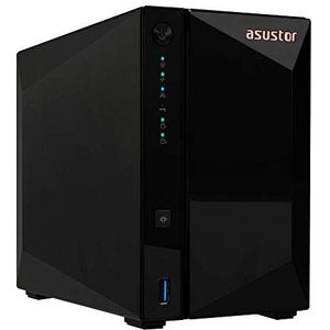ASUSTOR Drivestor 2 Pro AS3302T SAN/NAS-opslagsysteem - Realtek RTD1296 Quad-core (4 Core) 1,40 GHz - 2 x HDD ondersteund - 36 TB ondersteunde HDD-capaciteit - 0 x HDD geïnstalleerd - 2 x SSD ondersteund - 0 x SS