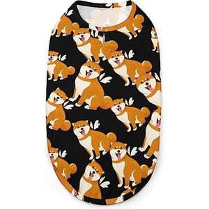 Leuke Shiba Inu Akita Hond Leuke Hond Shirts Huisdier Kleding Mouwloos Tank Top Ademend Puppy Sweatshirt