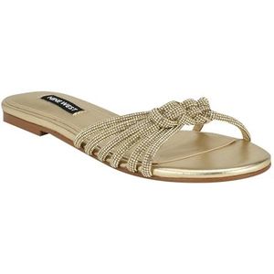 NINE WEST Luxe sandaal voor dames, Goud 710, 38 EU