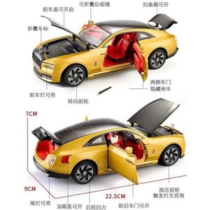 Simulatie legering modelauto Voor Rolls Royce 1:24 Diecast Metaallegering Model auto Geluid Pull Back Collectie Speelgoed Geschenken (Color : Pink)