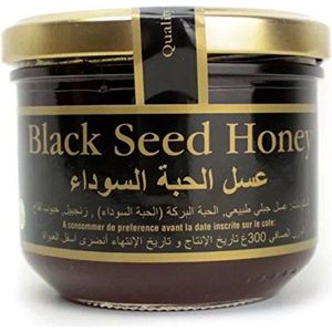 Originele Zwarte Zaad Honing, Pure Berghoning met Zwart Zaad (Nigella) Geschikt voor Vegetarisch (1 x 250g)