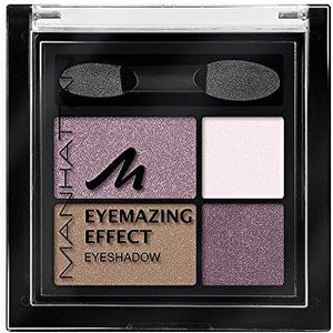 Manhattan Eyemazing Effect oogschaduw, make-up palette, met vier glinsterende oogschaduwkleuren, voor smokey eyes, kleur Fancy Nudes 60M, 1 x 5 g