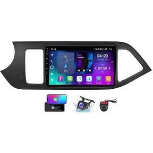 Android 13 QLED Autoradio voor Kia Morning picanto 2011-2017 - Ingebouwde DSP/Carplay/Android Auto - Camera + DVR - 9 inch 2 Din - Stuurbediening - FM RDS DAB Radio - Bluetooth 5.0(NF-1)