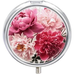 Botanische Bloemen Pil Doos Pil Case Pil Organizer Geneeskunde Pil Organizer Wekelijkse Pil Organizer Pil Houder Kleine Pil Case Pil Containers Pil Houder voor Portemonnee
