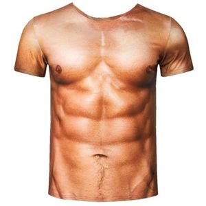 Heren T-shirt Fitness Kleding Mannen Zomer Straat Party Alternatieve Korte Mouw Trend Top, 1209, XL