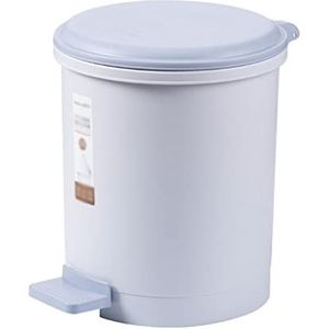 Prullenbak Vuilnisemmer Voet op vuilnisbak plastic met deksel, 9,6 liter afvalbasket vuilnisbak for woonkamer keuken badkamer Afvalemmer Vuilnisbak