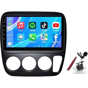 Android 14 Autoradio Stereo voor H-onda CR-V (1997-2001) 9-inch Touchscreen Multimedia Speler met Draadloze Carplay GPS Navigatie FM RDS Bluetooth 5G-WiFi SWC DSP,M100s