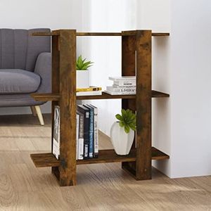 DIGBYS Boekenkast/Room Divider Smoked Oak 80x30x87cm