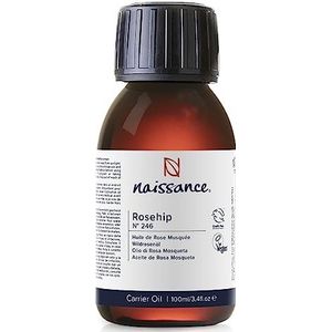Naissance Rozenbottelolie (Nr. 246) 100ml - Natuurlijke, Vochtinbrengende, Voedende en Verzorgende Olie voor Alle Huidtypes - voor Haar, Gezicht, Huid en Nagels