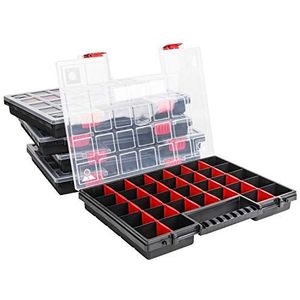 Assortimentsdoos - 310 x 400 x 50 mm - Kleine Onderdelen Magazijn - Transparant Deksel