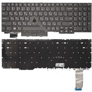 Russisch laptoptoetsenbord voor Thinkpad E15 Gen 2 (20T8 20T9 20TD 20TE) TP00117D met achtergrondverlichting(RU With Hole)