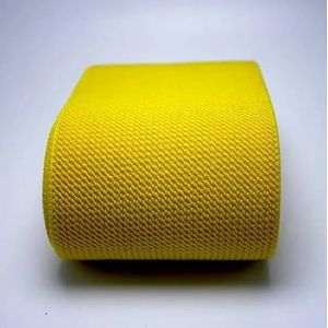 7,5 cm brede duurzame broek rok riem kleur elastische band/twill elastische tape latex elastische tape rubberen band-geel-75mm