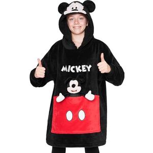 Disney Stitch Fleece Hoodie Deken met Pluche voor Kinderen, Tieners, Eeyore, Angel, Minnie Mouse, Oversized Hoodie voor kinderen, One Size
