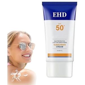 Ehd Sunscreen, EHD Sunscreen Cream, Ehd Sunscreen Spf 50, Sunscreen For Face, Face Sunscreen Moisturizer, Daily Uv Defense Sunscreen, No Sticky Feeling (Color : 1pcs)