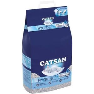 Catsan Hygiëne niet-klonterende kattenbakvulling, 3 verpakkingen (3 x 20 l)