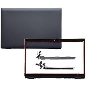 WANGHUIH Lcd-achterhoes voor achterzijde, hoes met bovendeksel + rand + scharnieren, compatibel met Dell Latitude E3440 3440 laptop