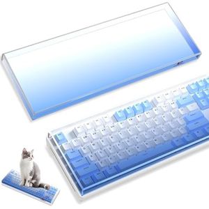 MAMBASNAKE Premium Acryl Toetsenbord Cover met 87 toetsen, stofkap, waterdicht, anti-klop, doorzichtig toetsenbordhoes voor TKL PC, mechanisch gaming-toetsenbord, 32,9 x 12,7 x 2,3 cm, compatibel met