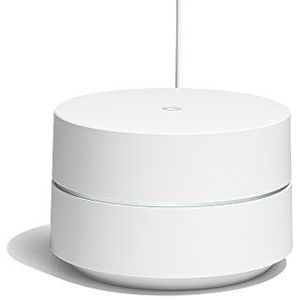 Google Wifi, WiFi-mesh-systeem, afdekking tot 85 m², dual-bandsnelheid AC1200 (tot 1,2 Gbit/s), installatie en bediening via Google Wifi-app, Italiaanse versie (1 apparaat meegeleverd).