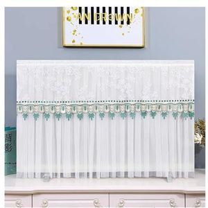 WLTYSM TV Cover TV Hood Stofdichte cover Handdoek Huishoudelijke Opknoping TV Universele Cover Stofkap Voor Afneembare TV Cover TV Display Protectors(Wit, 37-42 inch)