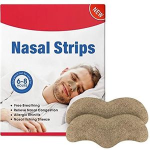 Neusstrips, Neusstrips voor ademhaling - Ventilatie-neusstrips voor een betere ademhaling - 12 stuks extra sterke neusstrips, verlichten verstopte neus, verminderen snurken 's nachts