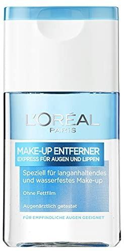 L'Oréal Paris Make-up-verwijderaar voor gevoelige ogen, waterbestendig, langdurig, 125 ml