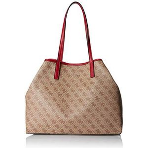 GUESS Vikky handtas voor dames, bruin (bruin/bruin), 39.5x31x18 centimeters (W x H x L)