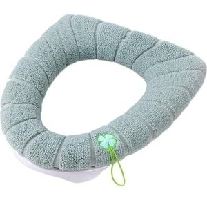 Toiletbrilhoes, Universele toiletzitting kussenhoes veelkleurig(Green With Handle)