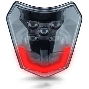 LED koplamp Motorfiets Koplamp Voor EXC Voor SXF Voor XCW Voor MX 2024 Koplamp Koplamp Licht Supermoto Dirt Bike Enduro Motocross led-motorlamp(14-23 LED 5 Red)