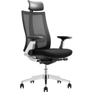 AviiSo Racing Gaming Stoel Ergonomische Bureaustoel, Mesh Terug Computer Stoel met Verstelbare Lumbale Ondersteuning, 3D Armsteun (Kleur: Zwart)