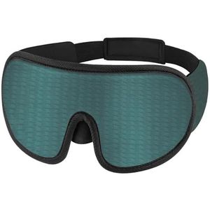 3D slaapmasker blokkerende slaapmaskers voor dames en heren, met verstelbare riem, zachte, comfortabele reisoogschaduw (groen_2 stuks)