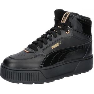 PUMA Karmen Rebelle Mid WTR Sneaker voor dames, Puma Black PUMA Black PUMA Goud, 41 EU