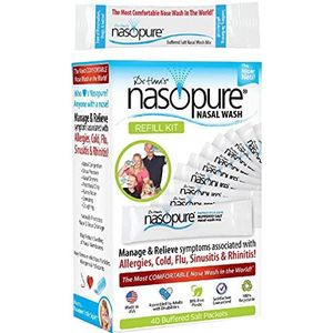 DR HANA'S NASOPURE Dr. Hana's Nasopure neusspoeling - navulset - bevat 40 zakjes met gebufferd zout met Nasopure