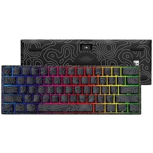QPSJXN Wifi, mechanisch gamingtoetsenbord, hot swappbaar, bluetooth, aangepast toetsenbord, zwarte toetsenborden, verluchtingsschakelaar, compatibel met verschillende apparaten