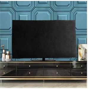 WLTYSM TV Cover Fluwelen Stof TV Cover 43 ""55 Inch 65 Inch Hangende TV Cover Stofkap Desktop TV Display Protectors(Fluweel Zwart, 60"")