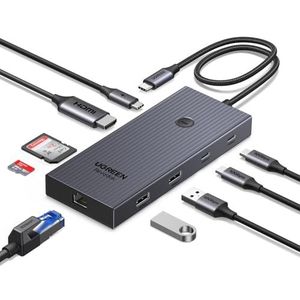 UGREEN - Revodok Pro - USB C Hub - 9 in 1 - 4K HDMI - Gigabit Ethernet - 10Gbps