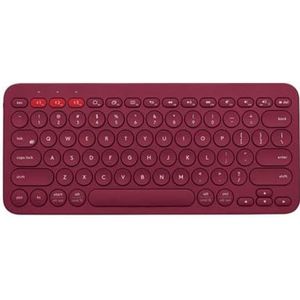 QPSJXN Draadloos Bluetooth-toetsenbord tablets en voor kantoorgebruik (Red 7655)