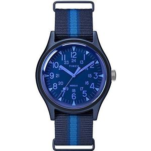 Timex MK1 Aluminum California Blue Dial Canvas Strap Men's Watch TW2T25100