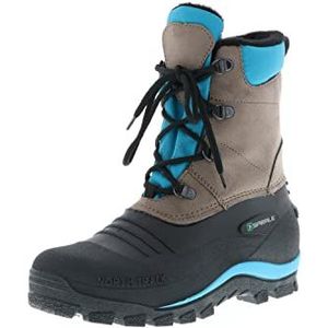 Spirale Sissi Snowboots voor dames, gevoerde winterlaarzen, zwart/bruin/turquoise, turquoise, 38 EU