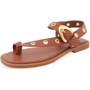 Aerosoles Cedar platte sandaal voor dames, Gember Brood Pu, 39.5 EU