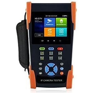 CCTV-cameratester 5 in 1 CCTV-tester, 4K IP-camera & AHD, TVI, CVI analoge camera, ondersteunt H.265 en 4K, met 3,5-inch touchscreen, POE-uitgang, WiFi-test