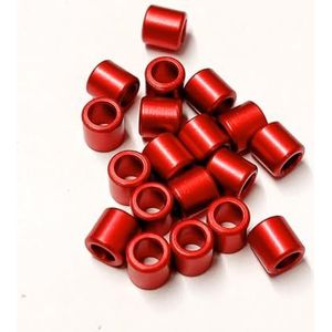 Genérico 25 aangepaste aluminium ringen Federated Type van 2 mm tot 8 mm kleur van het jaar rood 2024 (2 mm, rood)