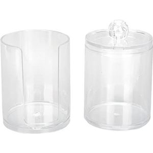 Een container voor een katoenen bal, een ergonomisch handvat voor een katoenen bal voor een thuisbadkamer